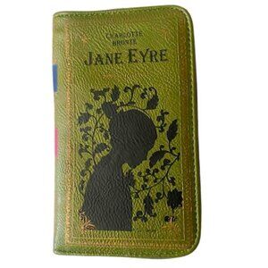 Ashley M Artist Series Jane Eyre Book Wallet Olive Green